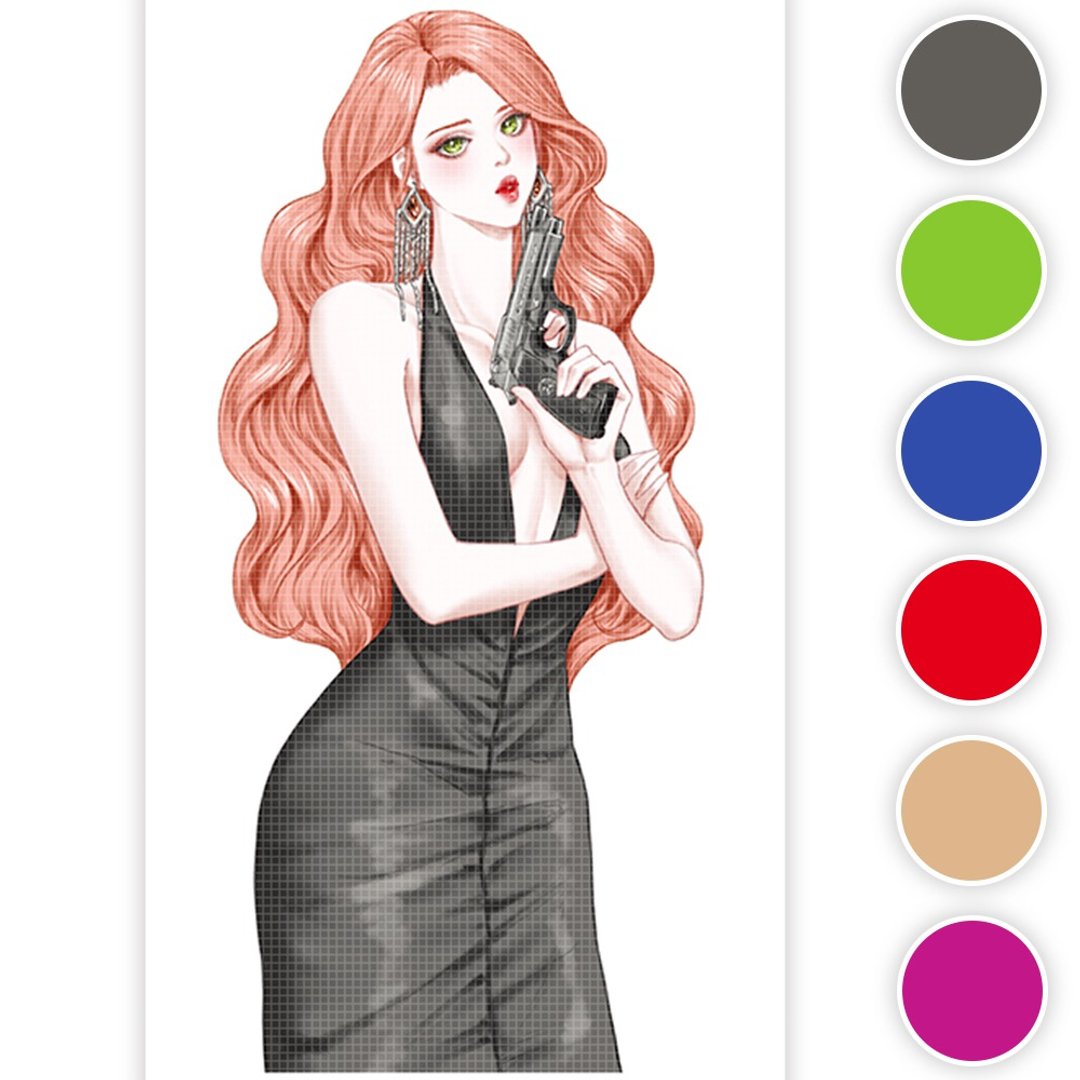 Jennifer (6色) 35 (honne market) 人物贴纸 黑色浣熊 - 贴纸 - 纸 