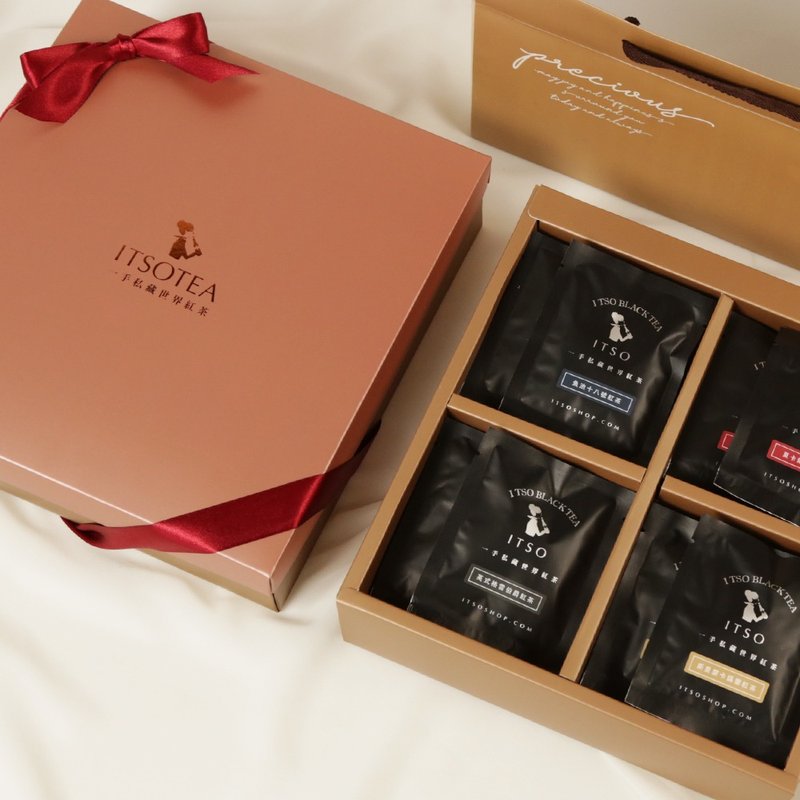 毕业礼物-*礼盒红茶大师-私藏茶包32入(鱼池/夏卡尔/伯爵/锡兰) - 茶 - 其他材质 白色