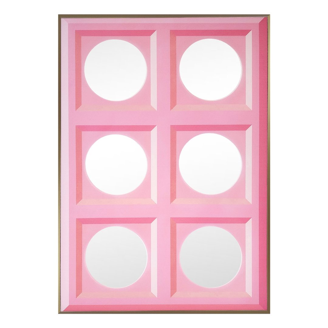 镜子 - 6 Circles_Pink/ A3 尺寸（30cm x 42.5cm） - 其他 - 玻璃 粉红色