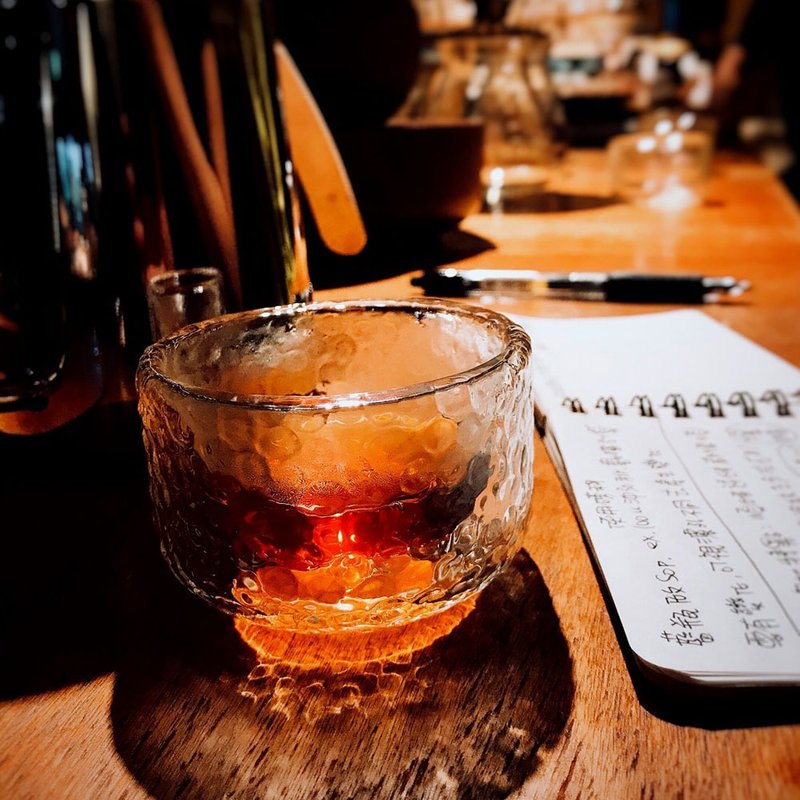 锤目纹双层玻璃杯(80ml)-2入 - 茶具/茶杯 - 玻璃 