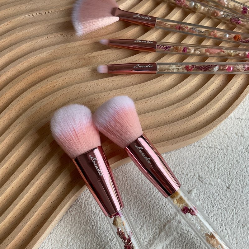 永生花刷具组 化妆刷 美妆 圣诞礼盒 - 彩妆刷具/镜子/梳子 - 植物．花 粉红色