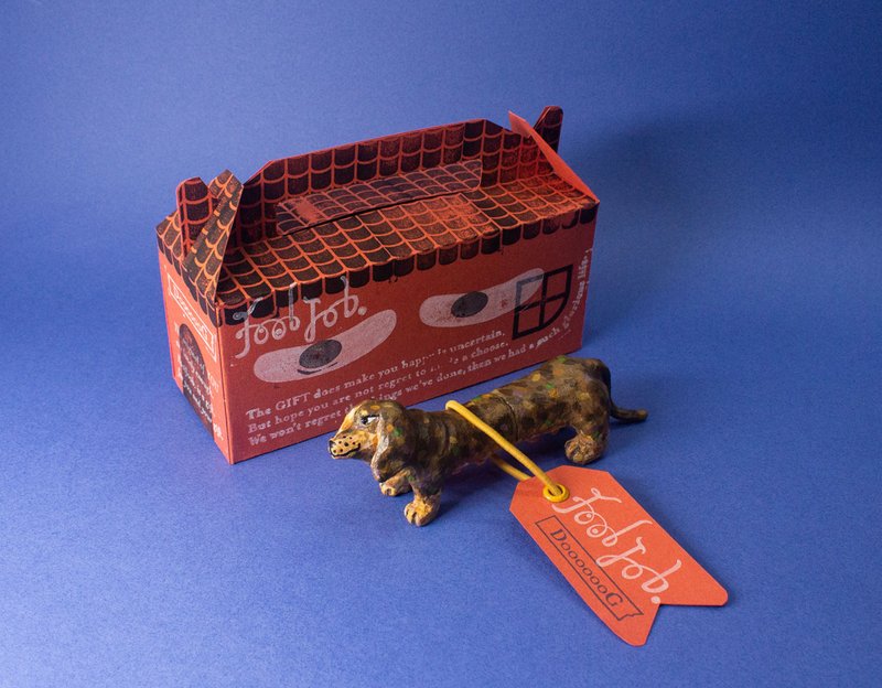 圣诞礼物【 长狗DooooooG 】巧克力四目长狗/腊肠狗/腊肠 - 玩偶/公仔 - 树脂 