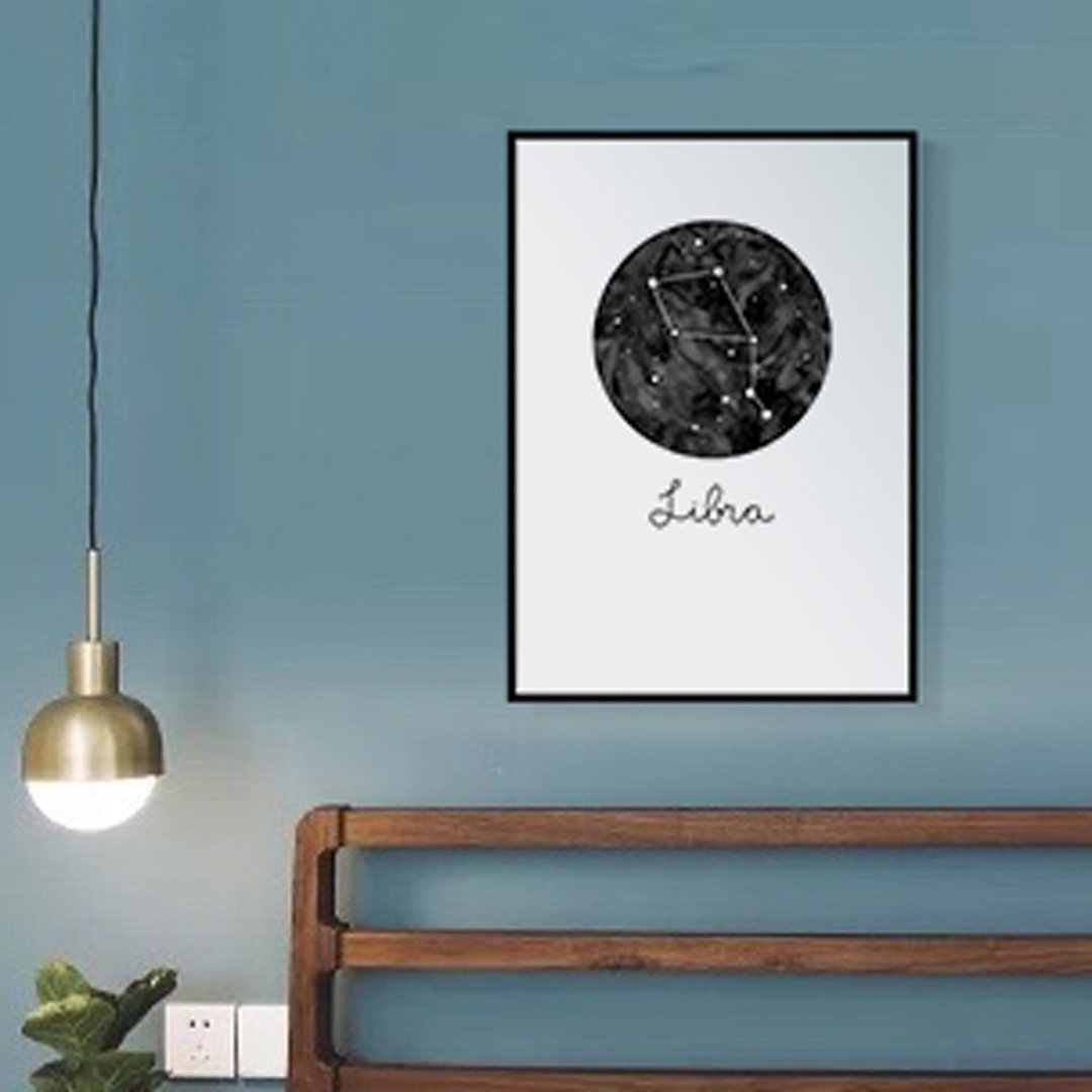 天秤座 Libra-咖啡厅挂画/十二星座/床头画/星际/餐厅/工作室 - 海报/装饰画/版画 - 其他材质 多色