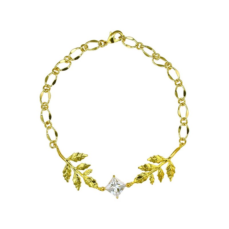 菀叶。黄铜手链 - 手链/手环 - 其他金属 金色