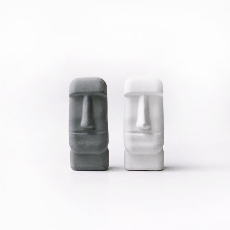 (现货) 摩艾水泥摆饰 摩艾石像 复活岛 水泥装饰 水泥扩香石 - 摆饰 - 水泥 灰色