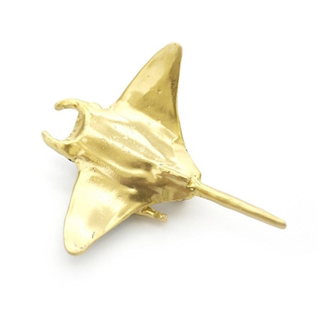Fly Manta Fly Manta / Pin Brooch PB077 - 胸针 - 其他金属 金色