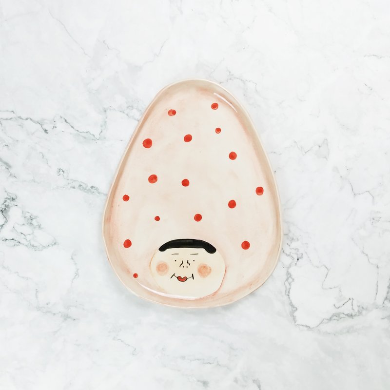 瓷器盘 | 不拔毛先生的精灵盘 - 盘子/餐盘/盘架 - 瓷 白色