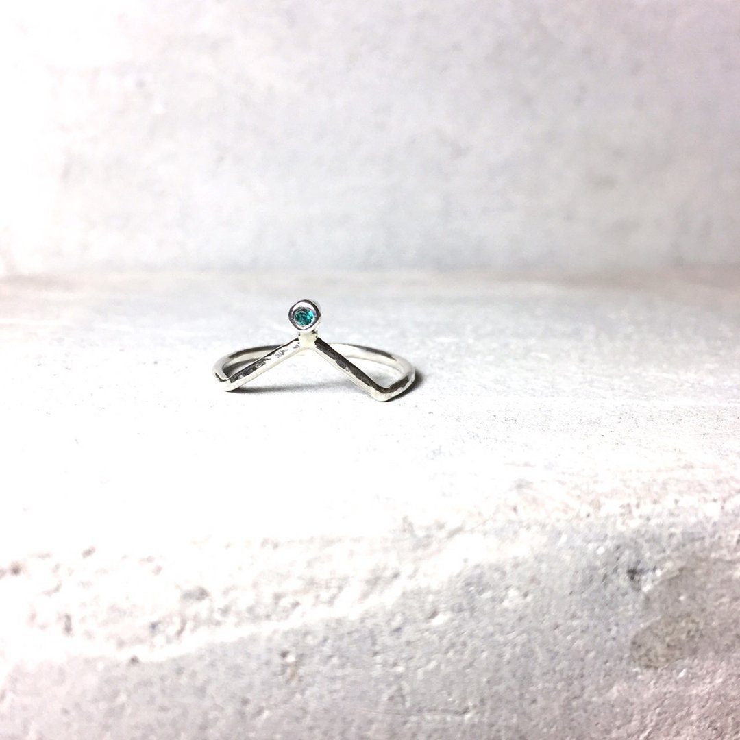 MIH 金工首饰 | 先锋 雪芙容chevron 纯银戒指 sterling silver ring - 戒指 - 其他金属 银色