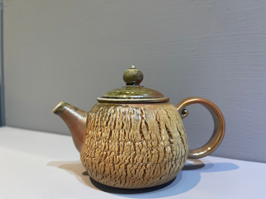 柴烧手作日本陶爆裂壶 / 刘孟函 - 茶具/茶杯 - 陶 金色