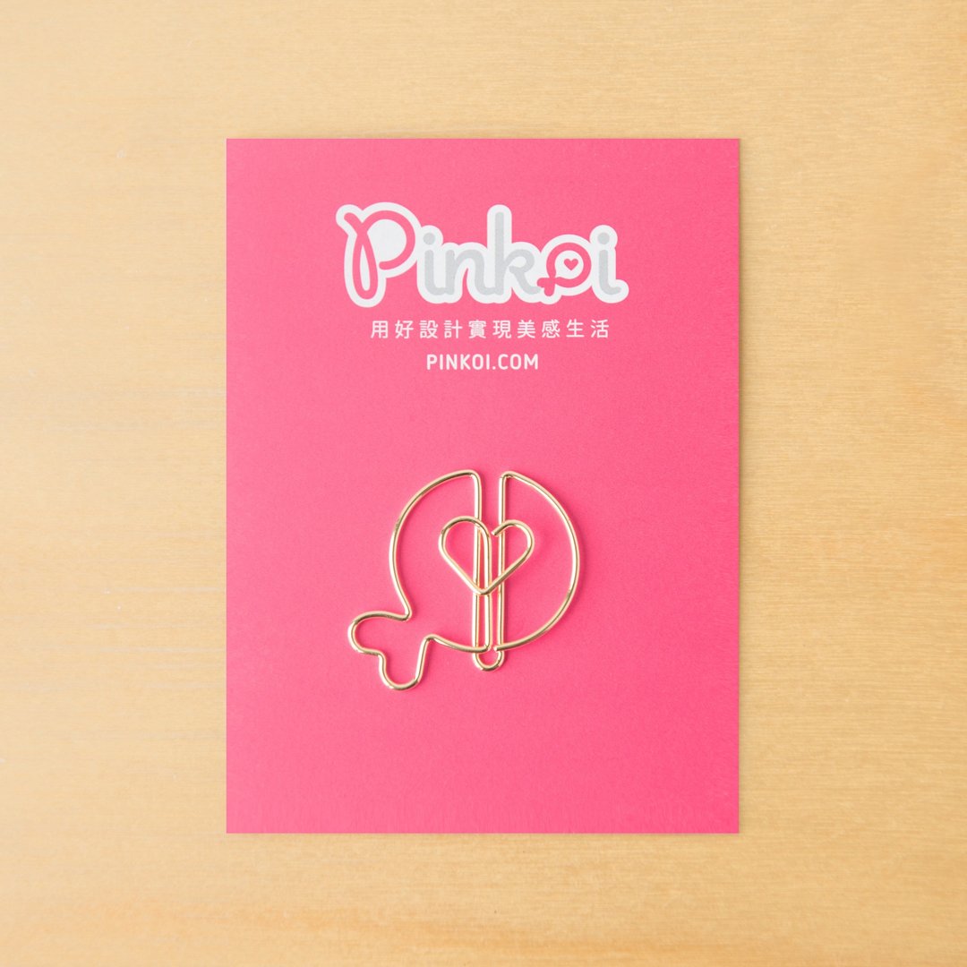 Pinkoi 小鱼回纹针（金）5 入 - 徽章/别针 - 其他金属 金色