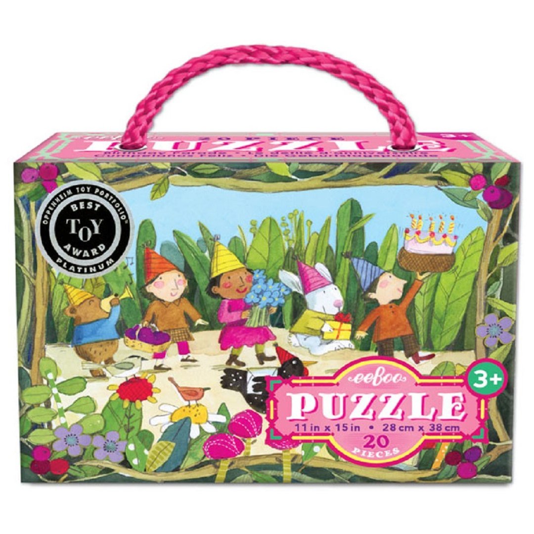 eeBoo 20片拼图 - 生日游行 Birthday Parade 20 Piece Puzzle - 拼图 - 纸 多色