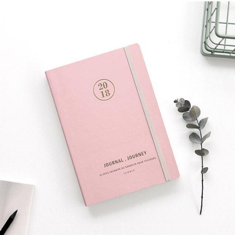 ICONIC 2018 J-Diary周志(时效)-幸福粉,ICO50350 - 年历/台历 - 纸 粉红色