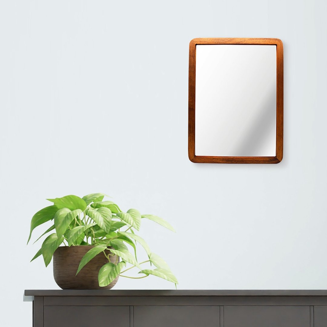 Acoustic Wood Frame Mirror Acoustic Wood Frame Mirror Made in Japan AC-10 - 其他家具 - 木头 咖啡色