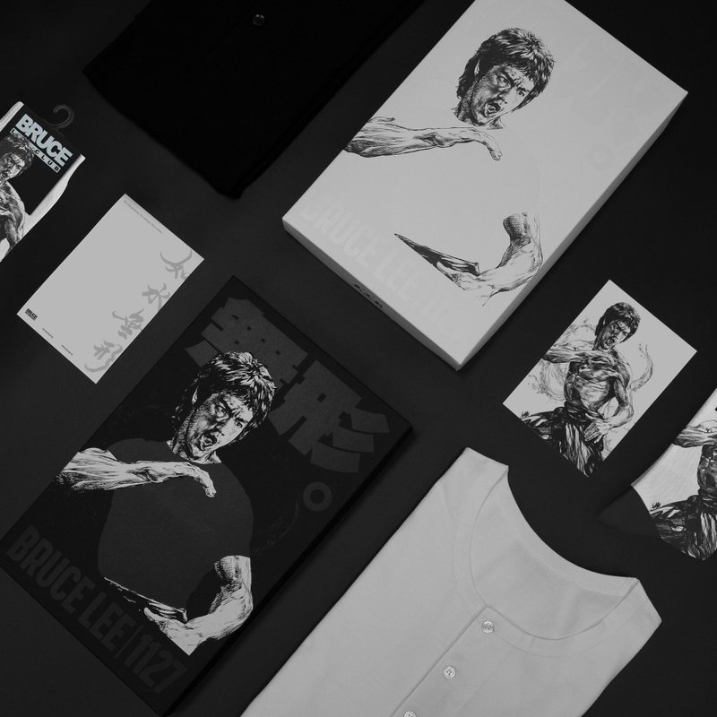 【李小龙会&利工民 】 1127 限量纪念衫礼盒 - 中性连帽卫衣/T 恤 - 棉．麻 