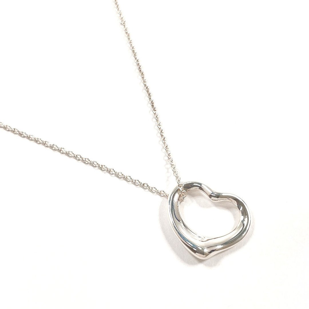 【日本直运 95 成新美品】蒂芙尼 TIFFANY&Co. 项链 经典爱心 艾尔莎・柏提 银 925 饰品 - 项链 - 纯银 银色