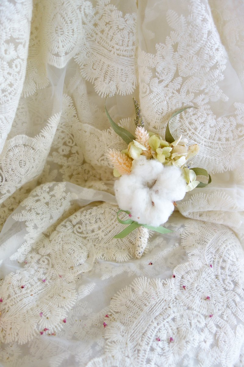 婚礼花饰系列~客订胸花款式 - 胸针 - 植物．花 粉红色