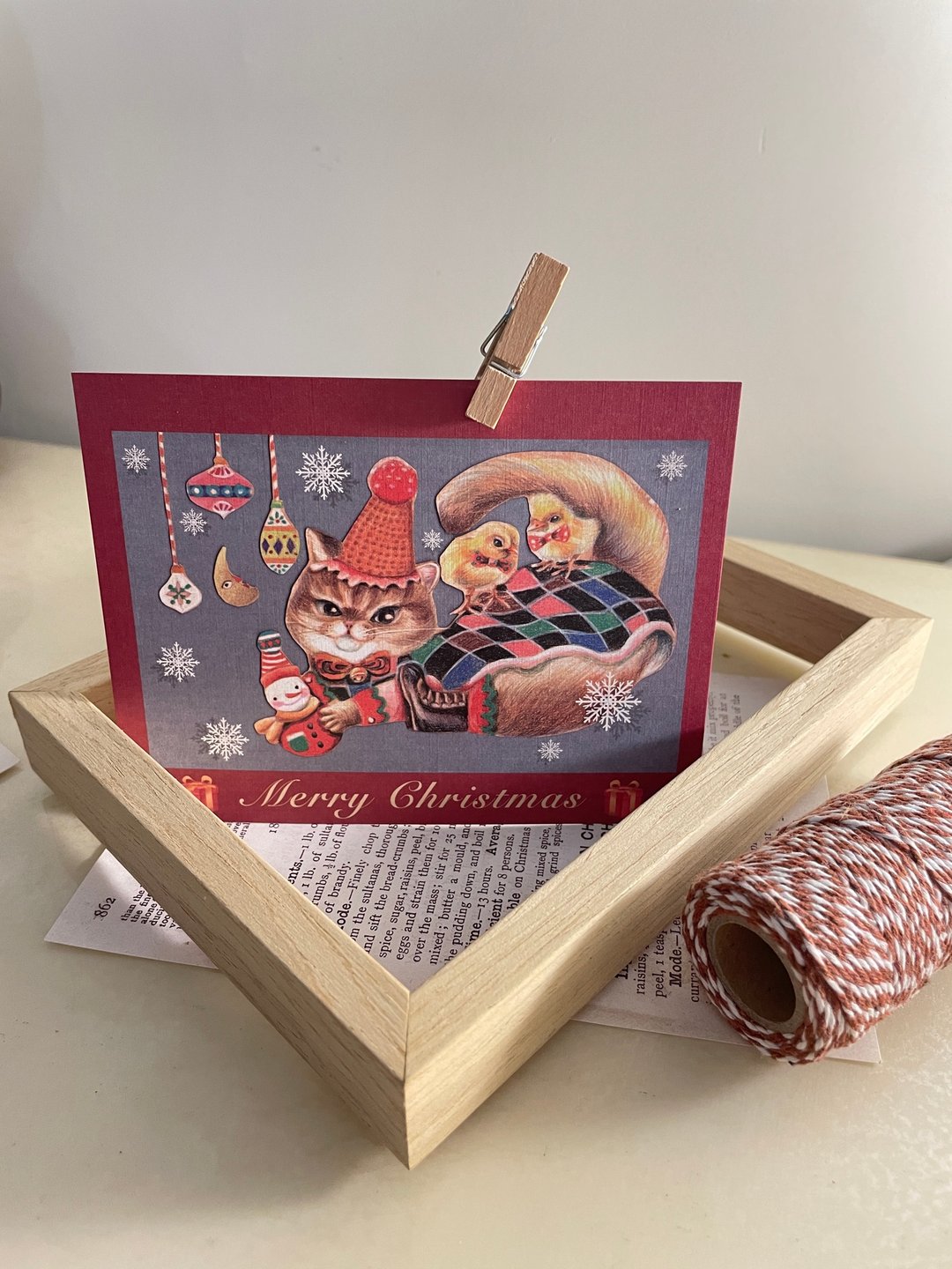 猫咪兔子小姐 双面质感明信片 - 卡片/明信片 - 纸 卡其色