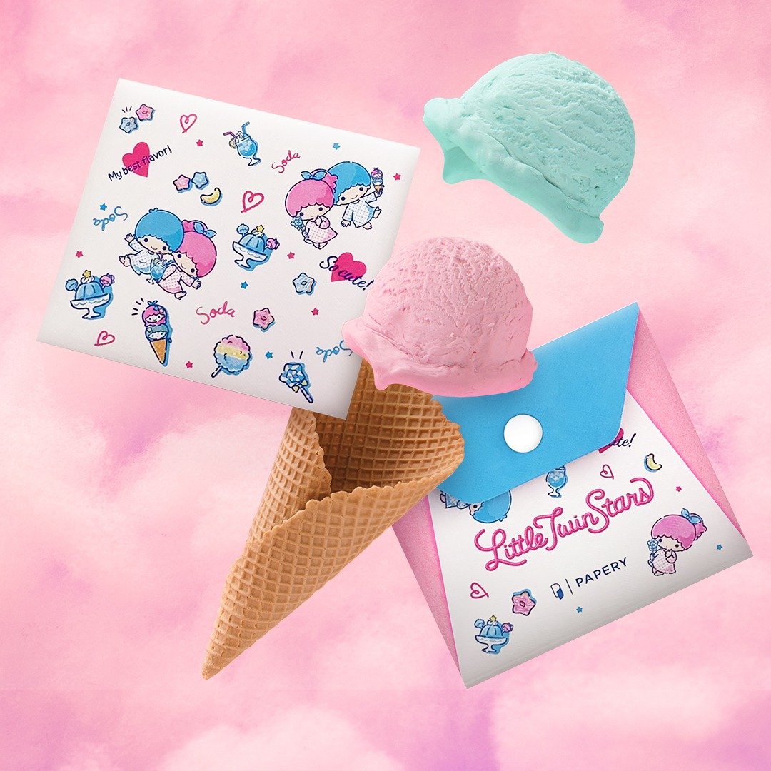 定制化礼物 MASKfolio S口罩套Sanrio Little Twin Star -Pattern - 口罩 - 纸 