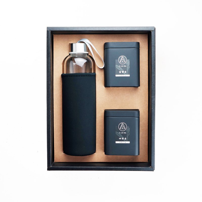 【简约】乙今玻璃冲泡瓶/金萱 青/四季 青 - 茶 - 纸 黑色