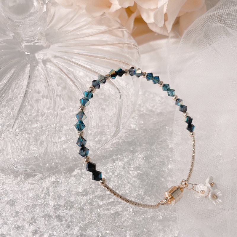 Swarovski渐变墨炭色手链 - 手链/手环 - 水晶 黑色