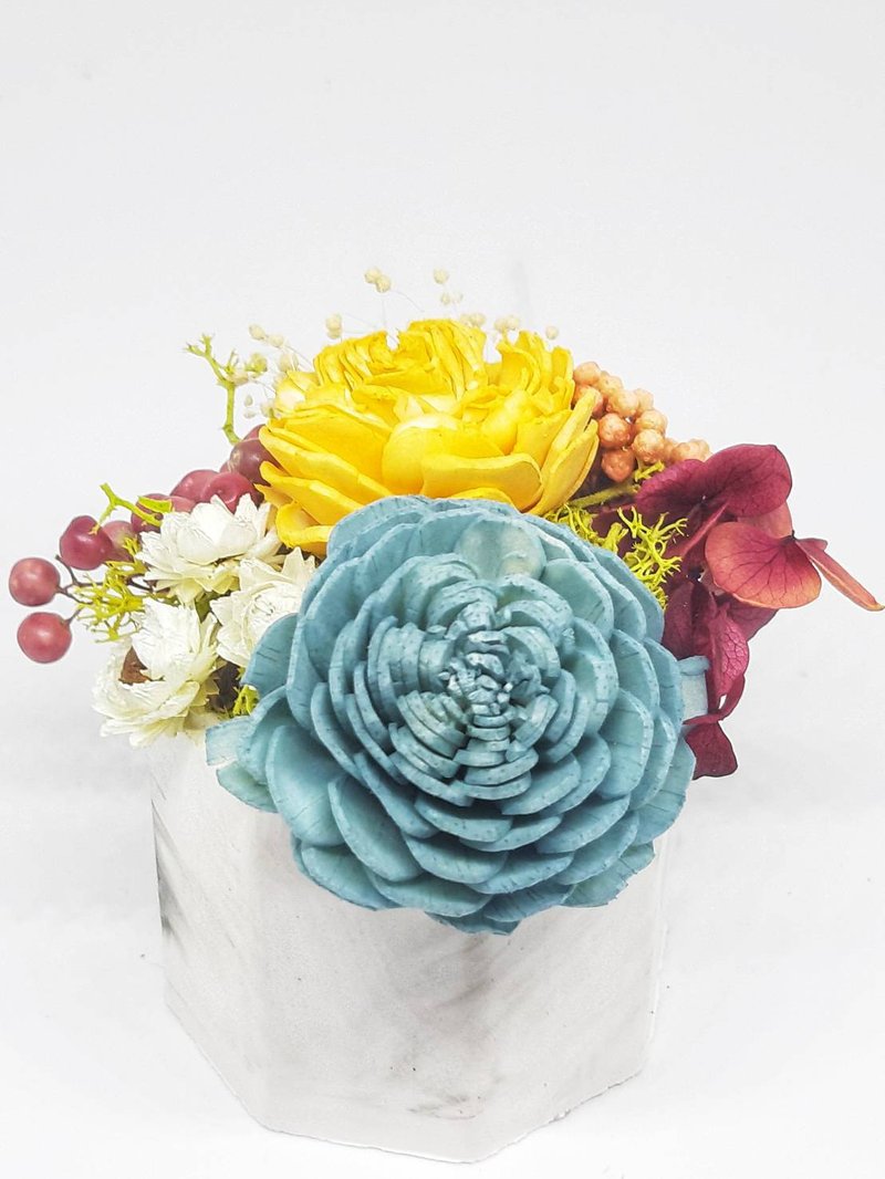 干燥花盆摘栽- 情人节礼物~适合各种节送礼-扩香 - 摆饰 - 其他材质 