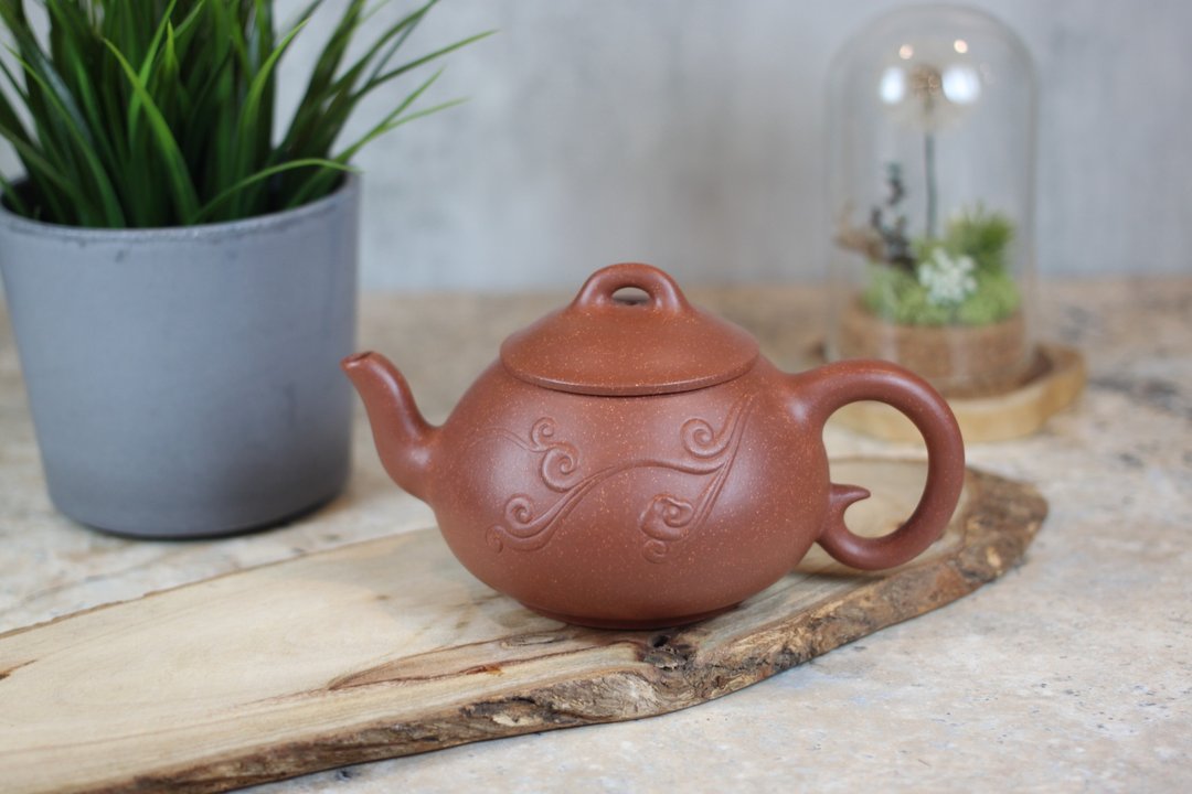 【沐春生活】祥云如意 原矿老降坡泥 宜兴紫砂 彭全中制 300ml - 茶具/茶杯 - 陶 