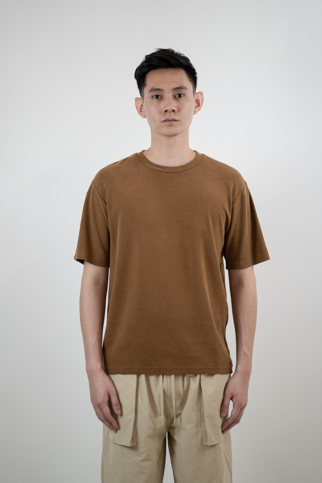 Cupro Tee - Burnt Orange - 男装上衣/T 恤 - 其他人造纤维 橘色