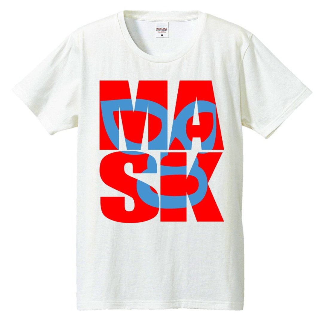 T-shirt / MASK - 男装上衣/T 恤 - 棉 白色