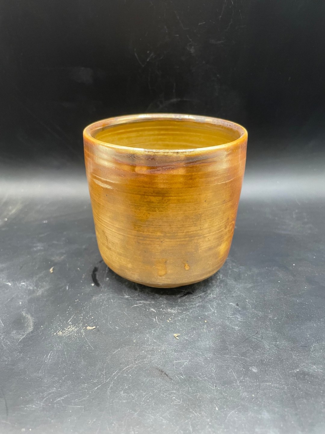 柴烧金银彩握杯 - 其他杯子 - 瓷 金色