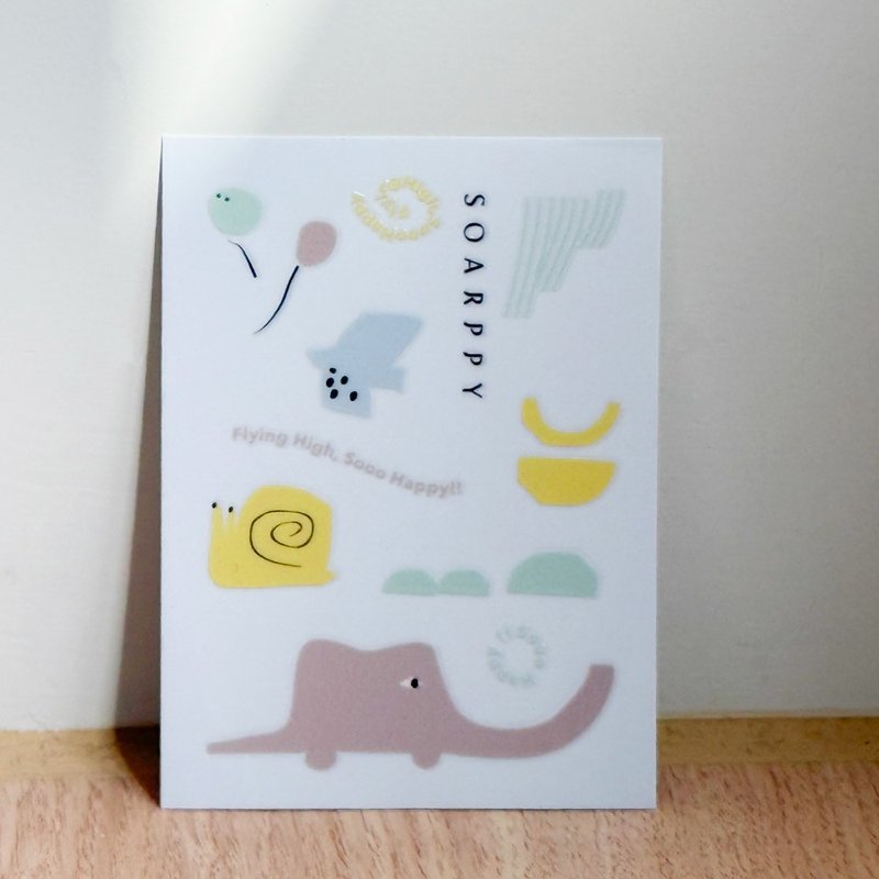 Soarppy品牌元素-水晶贴纸 - 贴纸 - 塑料 多色