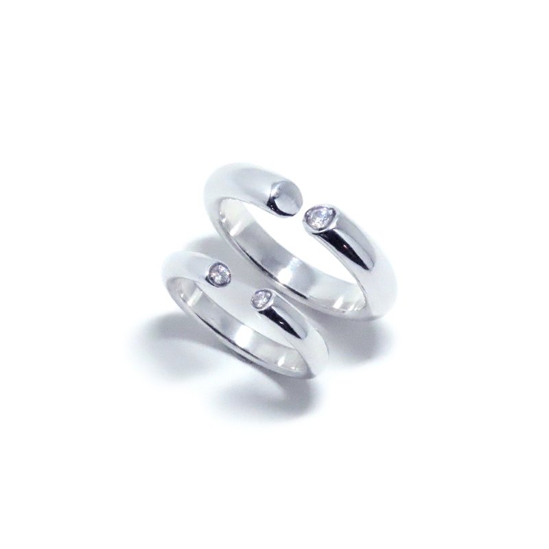 文化币金工手作课程 纯银戒指【相信】半圆开口戒指 - 金工/饰品 - 纯银 