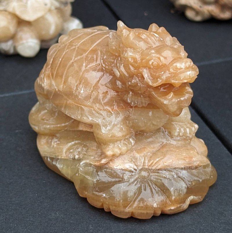 【运好气】龙宫舍利龙龟 能量矿石 招财 守财 旺财 防小人 贵人运 - 其他 - 宝石 金色