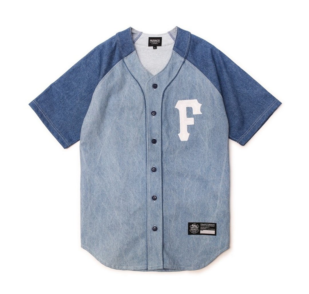 Filter017 Washed Denim Baseball Shirt  水洗单宁棒球衫 - 男装衬衫 - 其他材质 多色