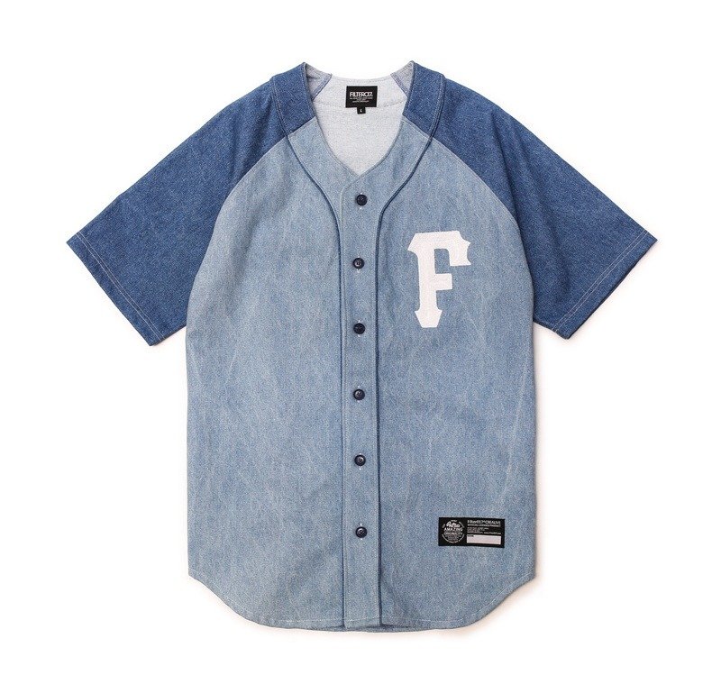 Filter017 Washed Denim Baseball Shirt  水洗单宁棒球衫 - 男装衬衫 - 其他材质 多色