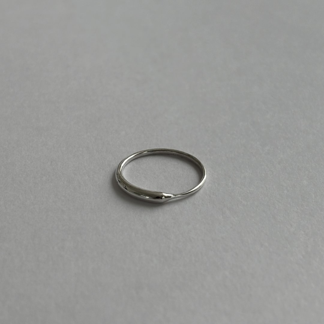戒指 925纯银 wave ring03 - 戒指 - 其他金属 