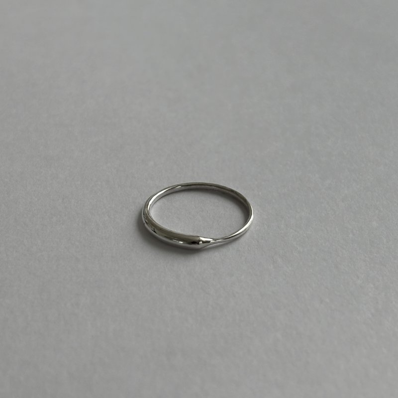 戒指 925纯银 wave ring03 - 戒指 - 其他金属 