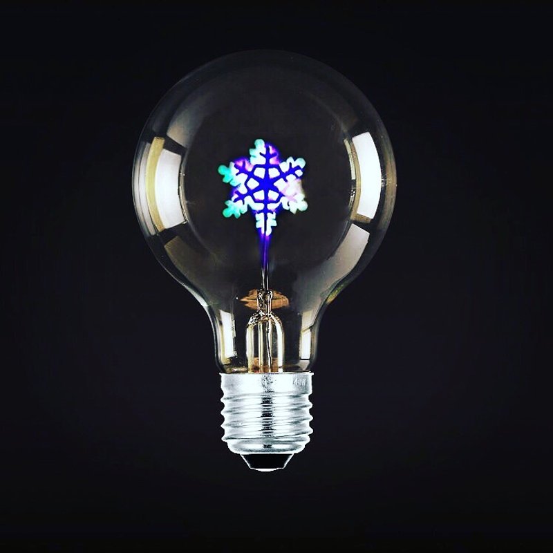 装饰气氛·图案灯泡·雪花灯泡│Good Form·好造形 - 灯具/灯饰 - 玻璃 蓝色