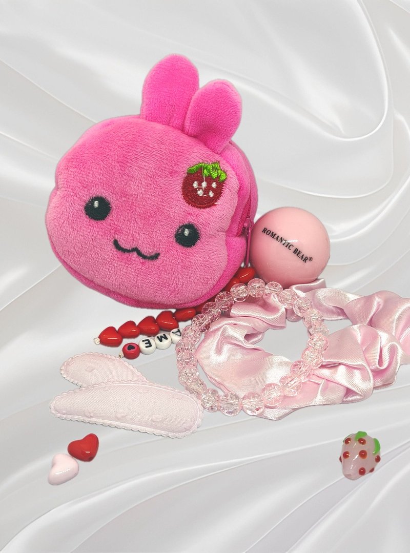 可爱零钱包、润唇膏、饰品，附可定制名字钥匙圈的礼盒组 - 其他 - 其他材质 粉红色