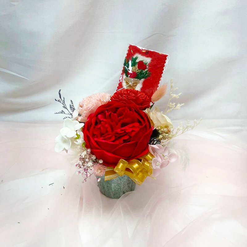 手工香皂花系列~精致干燥花 盆花花礼 富贵牡丹 芍药香皂花 - 干燥花/捧花 - 植物．花 