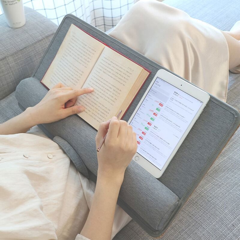 【ergomi】人体工学设计膝上型笔电阅读支架(把手款) - 电脑配件 - 其他材质 咖啡色