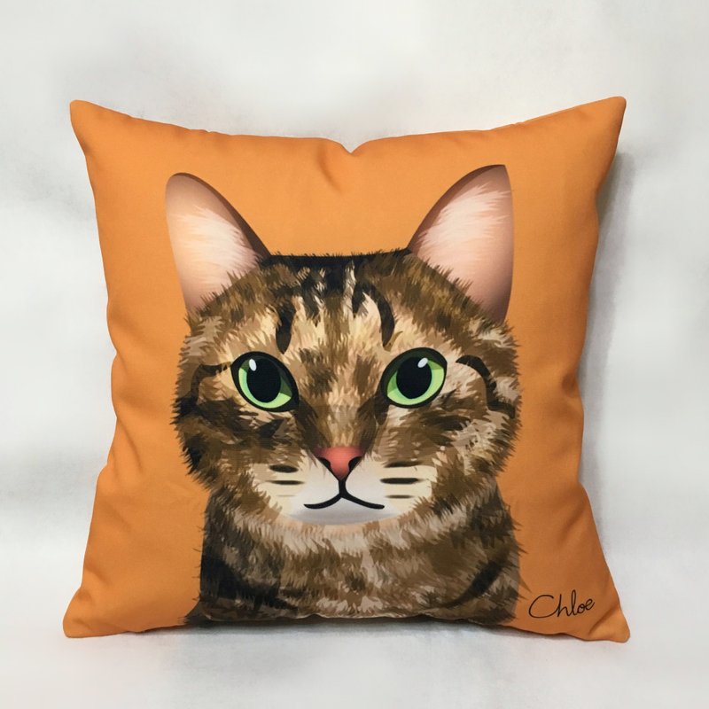 汪喵大抱枕 - 虎斑猫 - 枕头/抱枕 - 聚酯纤维 橘色