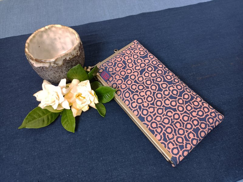 L型口金包(钱包、手机袋、眼镜袋) - 零钱包 - 棉．麻 