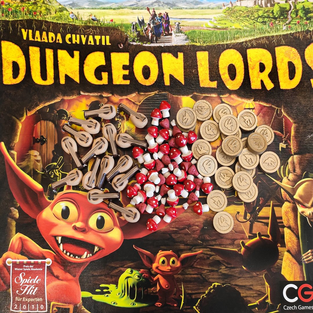 与 Dungeon Lords 棋盘游戏兼容的豪华资源代币 - 桌游/玩具 - 其他材质 