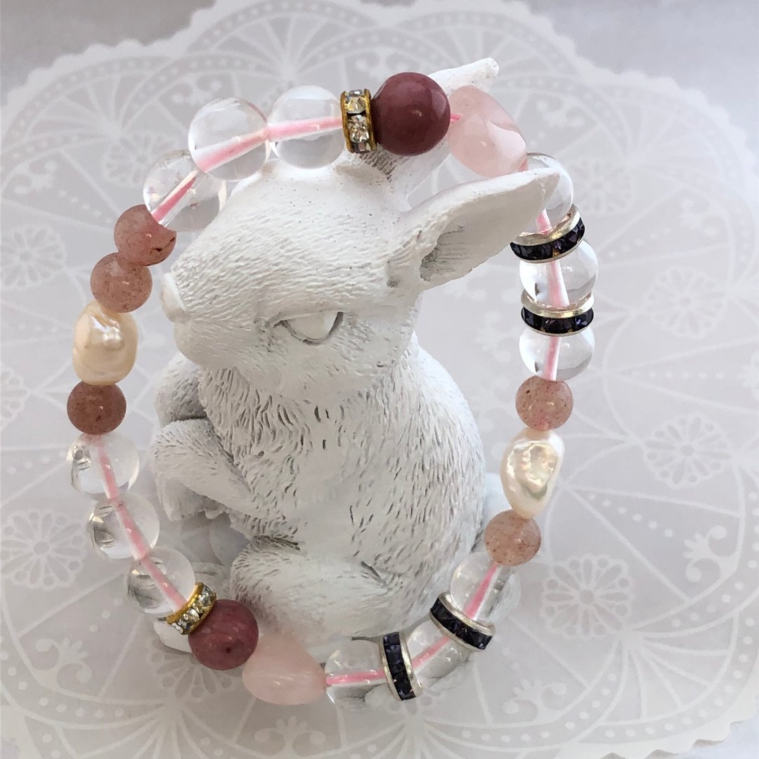 KAWAII natural stone bracelet - 手链/手环 - 石头 