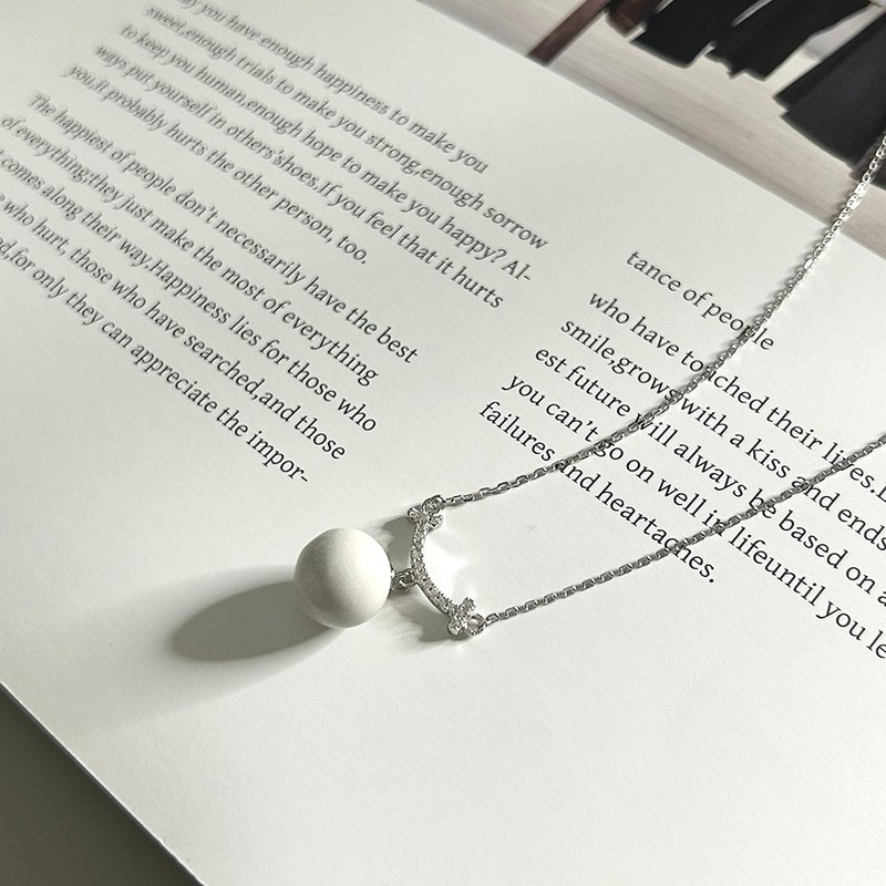 NL03-2 宠物纪念品 宠物饰品 宠物骨灰项链 宠物骨灰 - 订制抱枕/饰品 - 纯银 白色