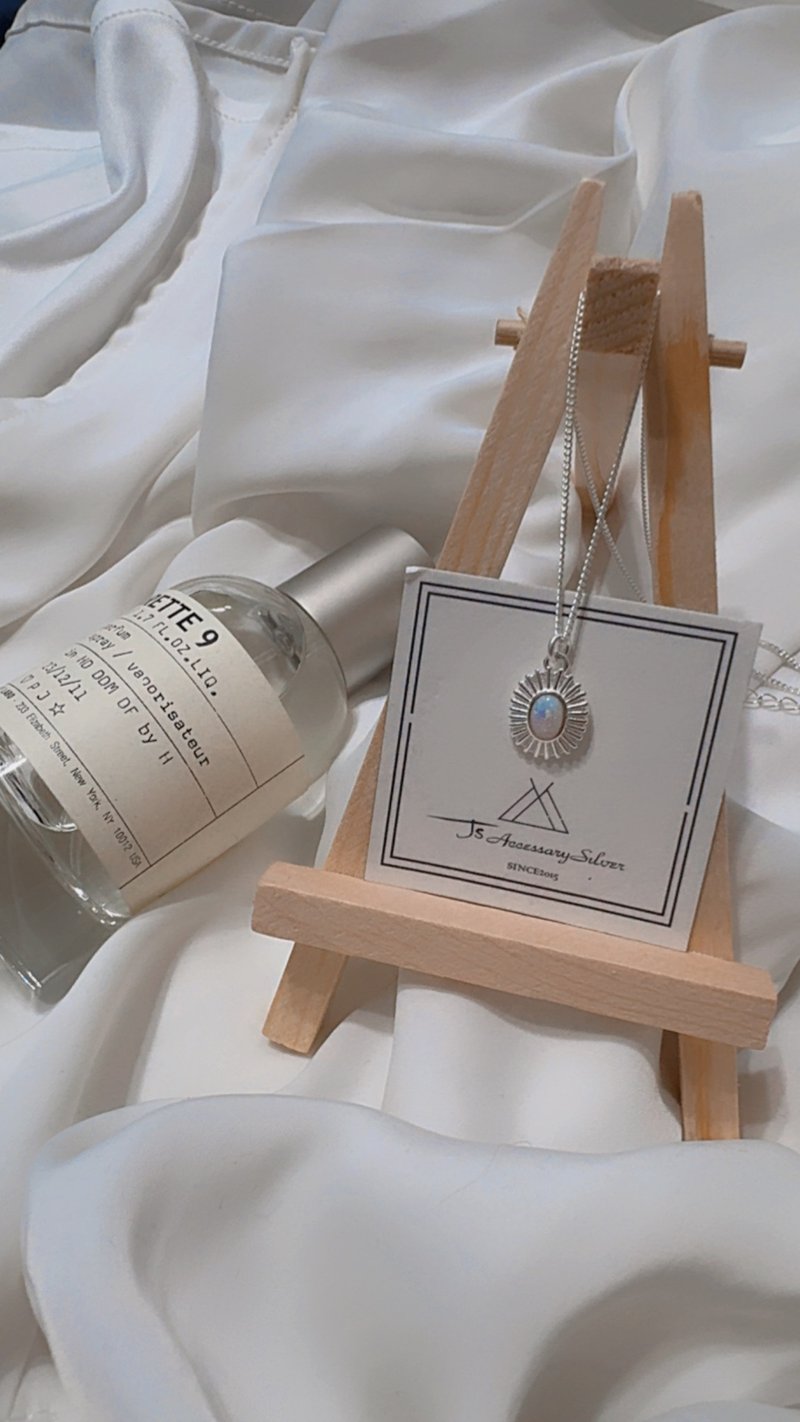 云端漂泊-欧泊水晶纯银项链 - 项链 - 水晶 