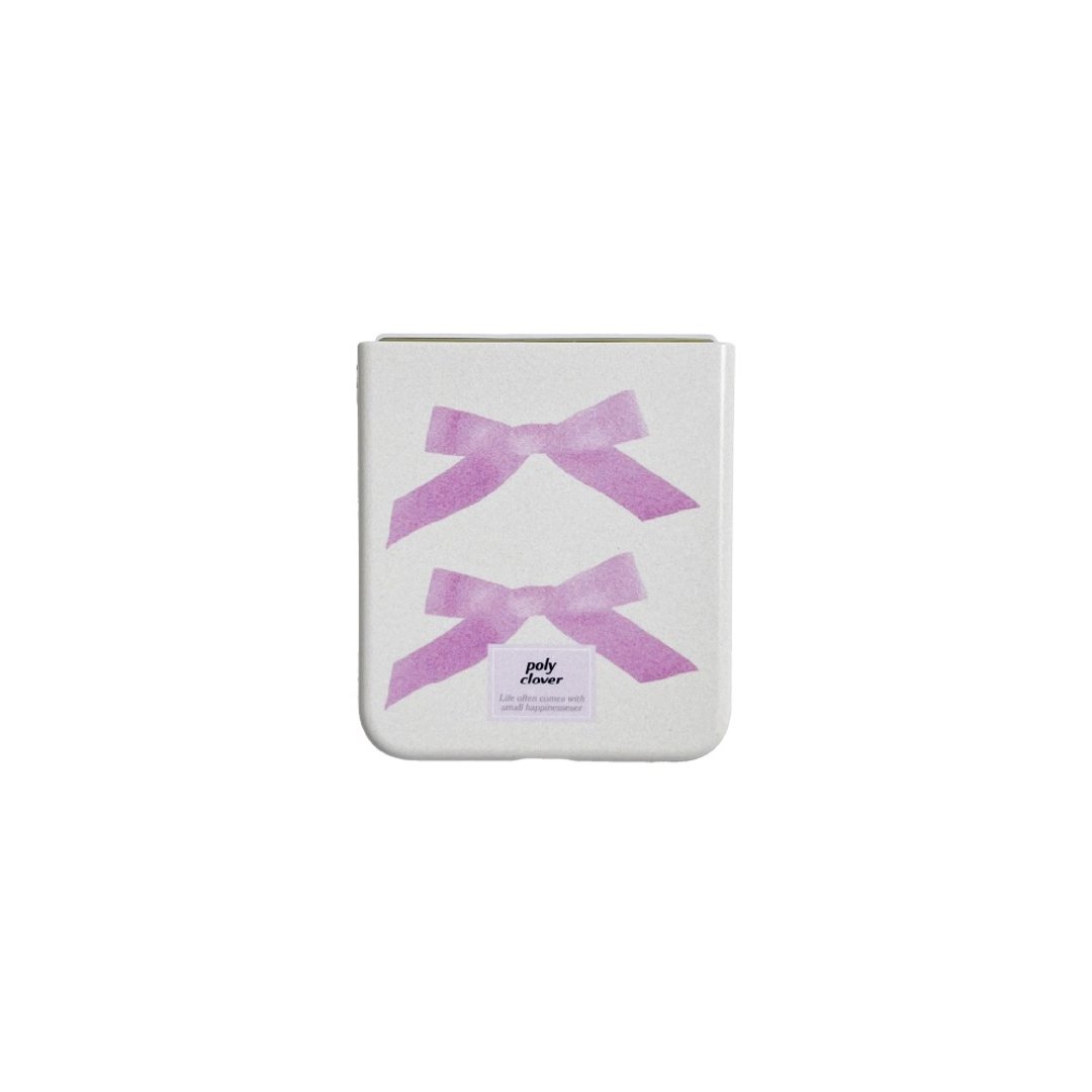 Ribbon Z Flip 5 手机壳（象牙色） - 手机壳/手机套 - 其他材质 粉红色