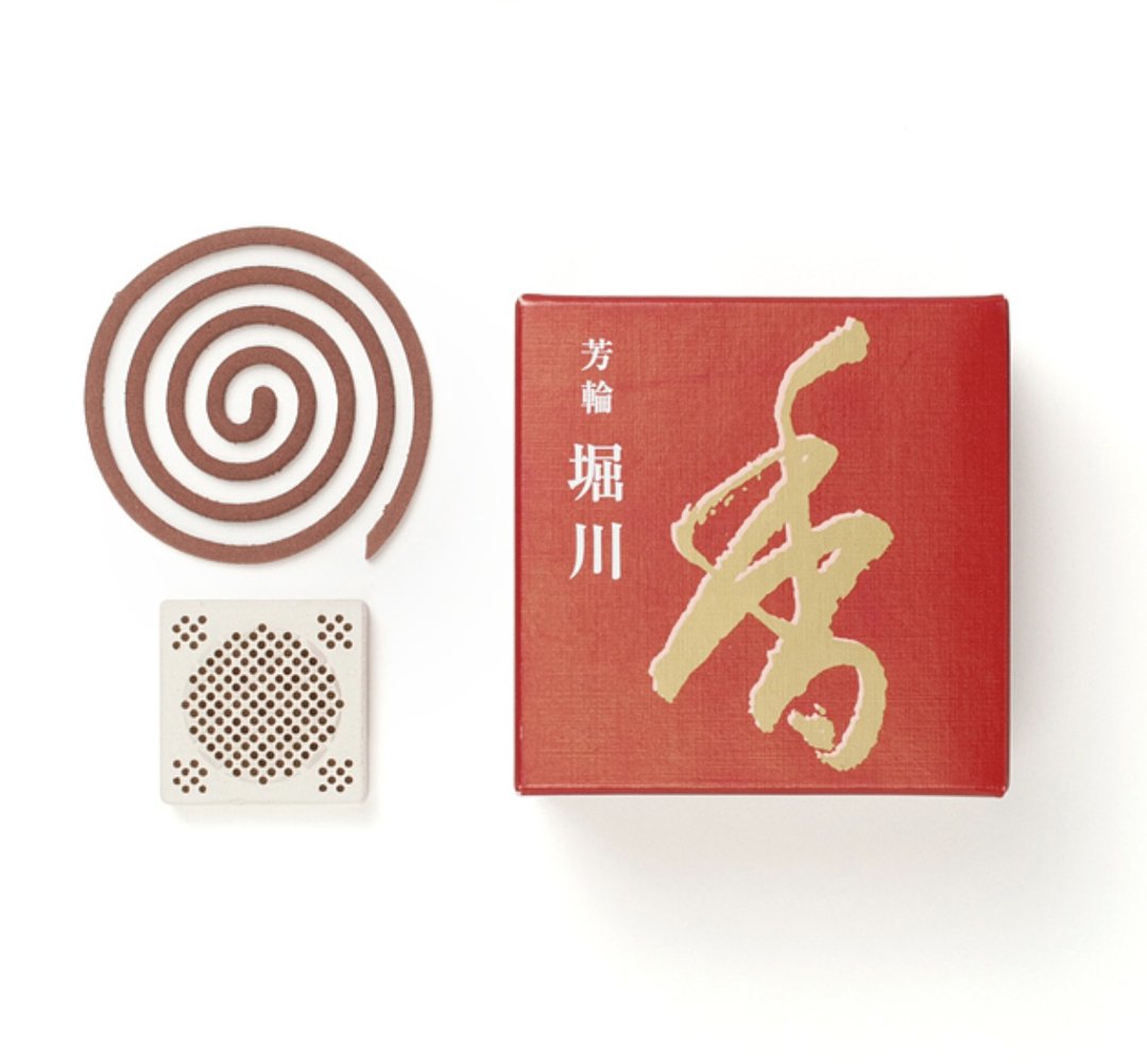 盘香 崛川 Horikawa/River Path【日本松荣堂 Horin芳轮系列】 - 香薰/精油/线香 - 浓缩/萃取物 