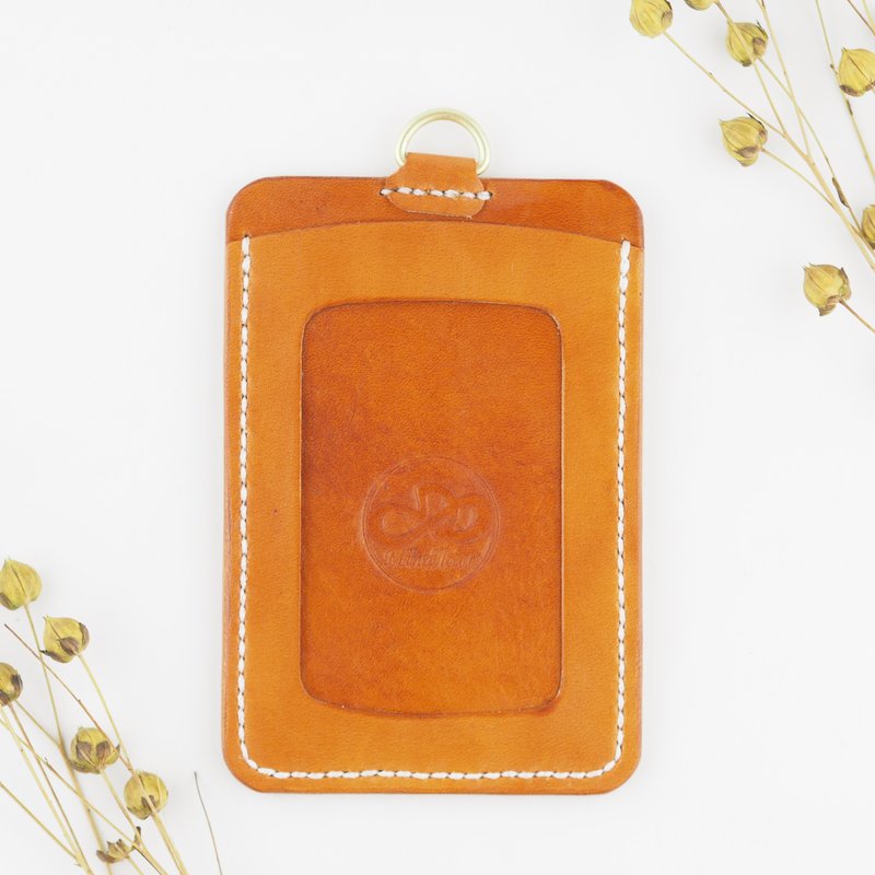 向上走皮革证件套 识别证 直式横式 茶色 咖啡红 附颈背带 - 证件套/卡套 - 真皮 多色