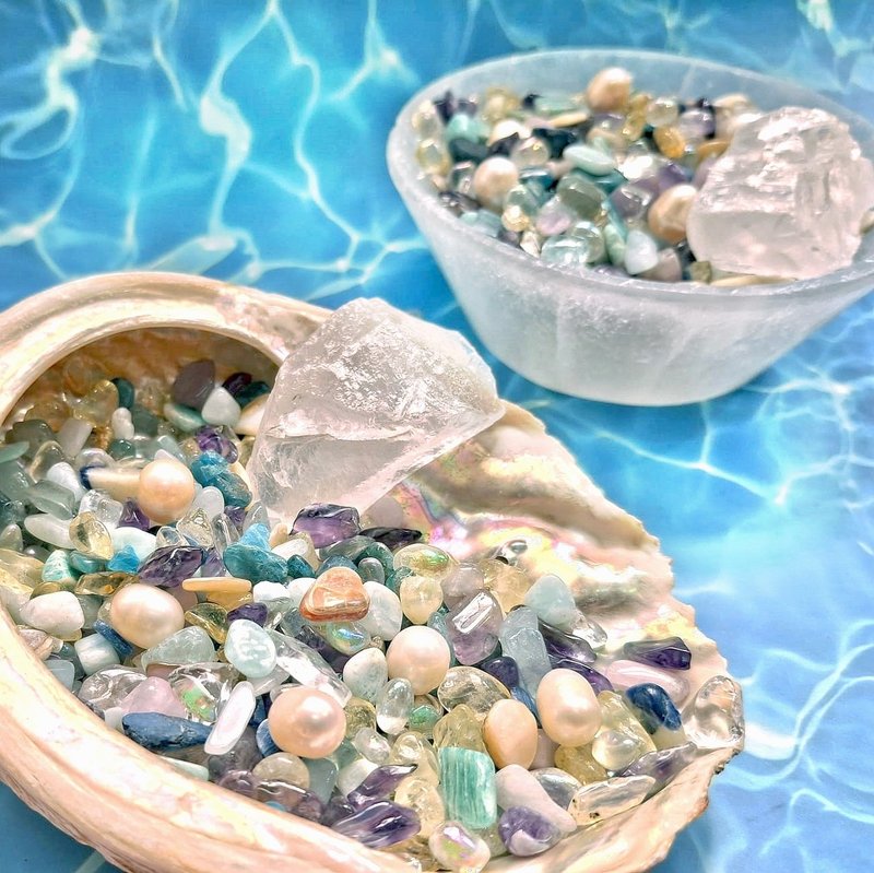 精选水晶组合【加勒比海波粼粼】110克 - 贴纸 - 其他金属 多色